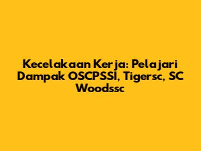 **Kecelakaan Kerja: Pelajari Dampak OSCPSSI, Tigersc, SC Woodssc**