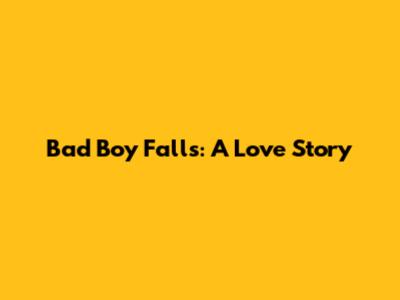Bad Boy Falls: A Love Story