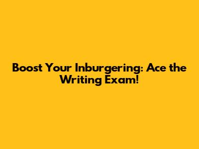 Boost Your Inburgering: Ace the Writing Exam!
