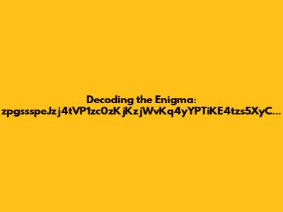 Decoding the Enigma: zpgssspeJzj4tVP1zc0zKjKzjWvKq4yYPTiKE4tzs5XyC...