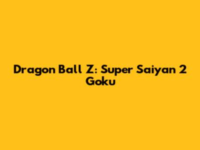 Dragon Ball Z: Super Saiyan 2 Goku