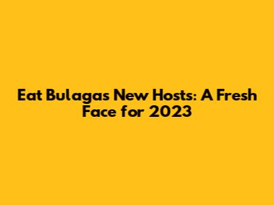 Eat Bulaga's New Hosts: A Fresh Face for 2023