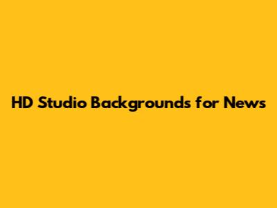 HD Studio Backgrounds for News