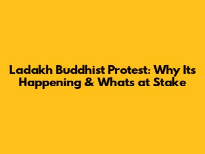 Ladakh Buddhist Protest: Why It's Happening & What's at Stake