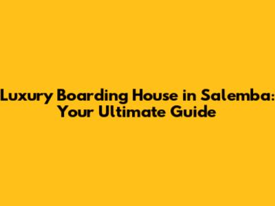 Luxury Boarding House in Salemba: Your Ultimate Guide