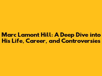 Marc Lamont Hill: A Deep Dive into His Life, Career, and Controversies