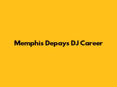 Memphis Depay's DJ Career