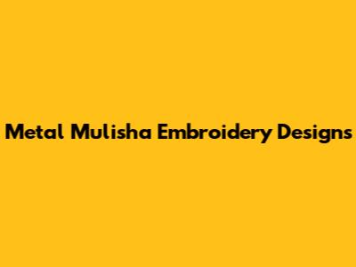 Metal Mulisha Embroidery Designs