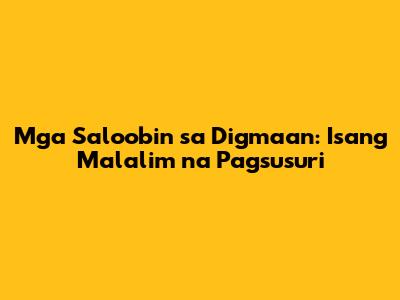Mga Saloobin sa Digmaan: Isang Malalim na Pagsusuri