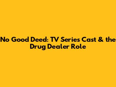 No Good Deed: TV Series Cast & the Drug Dealer Role
