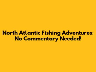 North Atlantic Fishing Adventures: No Commentary Needed!