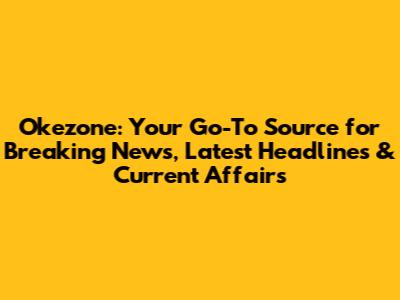Okezone: Your Go-To Source for Breaking News, Latest Headlines & Current Affairs