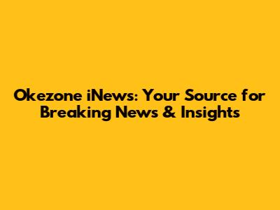 Okezone iNews: Your Source for Breaking News & Insights