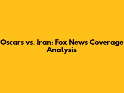 Oscars vs. Iran: Fox News Coverage Analysis