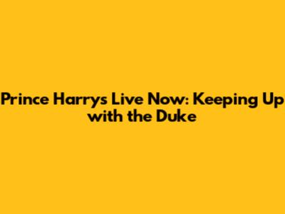 Prince Harry's Live Now: Keeping Up with the Duke