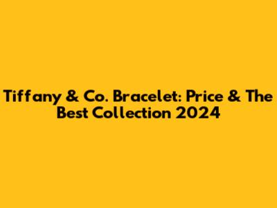 Tiffany & Co. Bracelet: Price & The Best Collection 2024