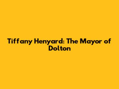 Tiffany Henyard: The Mayor of Dolton