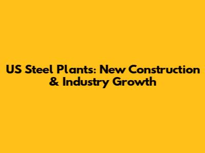 US Steel Plants: New Construction & Industry Growth