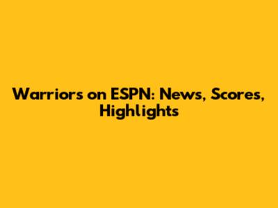 Warriors on ESPN: News, Scores, Highlights