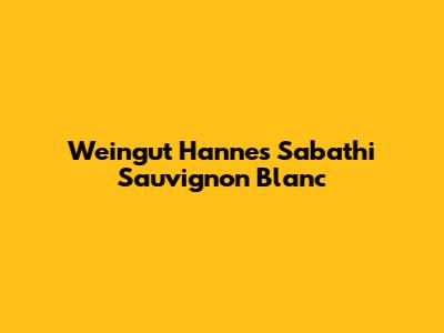 Weingut Hannes Sabathi Sauvignon Blanc