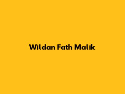 Wildan Fath Malik