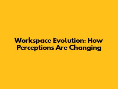 Workspace Evolution: How Perceptions Are Changing