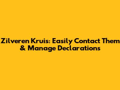 Zilveren Kruis: Easily Contact Them & Manage Declarations